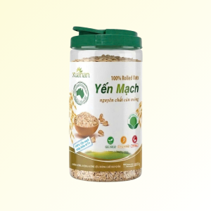 Yến mạch nguyên chất cán mỏng Xuân An là sản phẩm yến mạch chất lượng cao, được nhập khẩu trực tiếp từ Úc, nơi nổi tiếng với nguồn yến mạch tự nhiên, giàu dinh dưỡng.Sản phẩm được chế biến từ 100% yến mạch nguyên chất, không đường, không hương liệu, không chất bảo quản.Yến mạch cán mỏng Xuân An là sản phẩm đã được hấp qua và cán mỏng, dễ dàng chế biến khi sử dụng.
